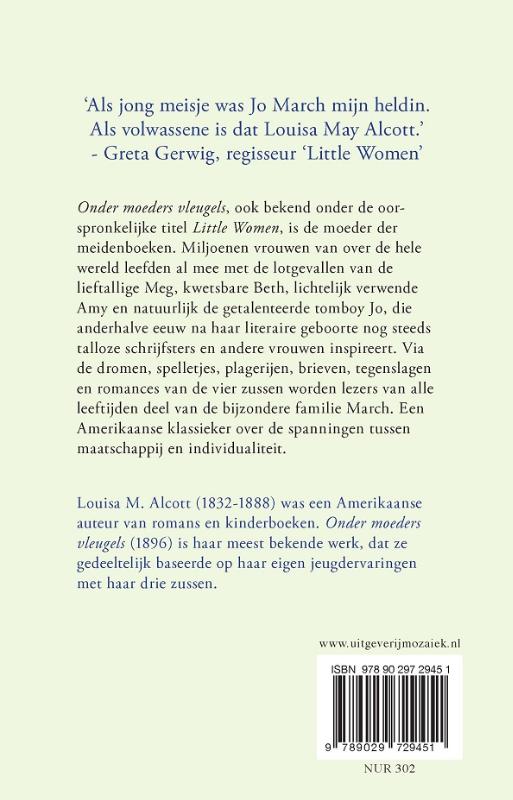 Achterkant van Onder moeders vleugels