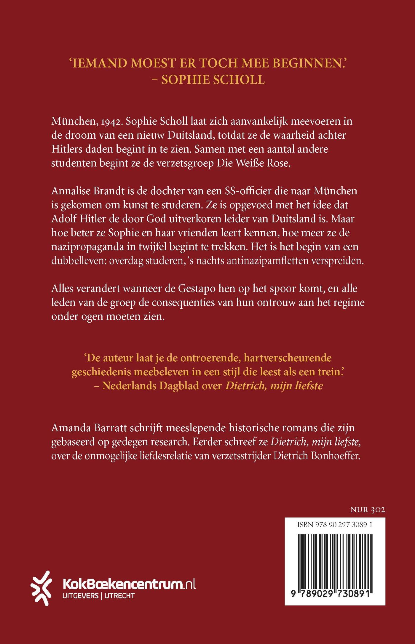 Achterkant van De witte roos