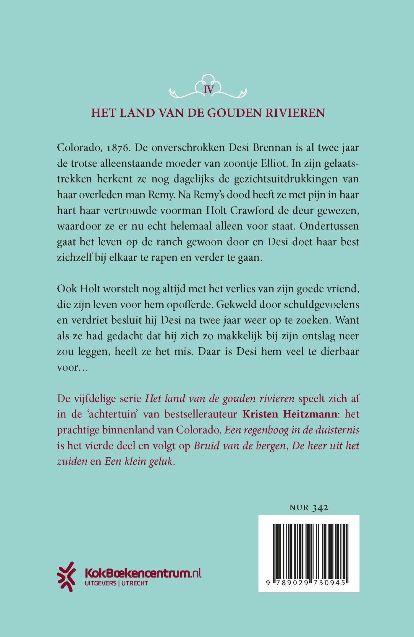 Achterkant van Een regenboog in de duisternis