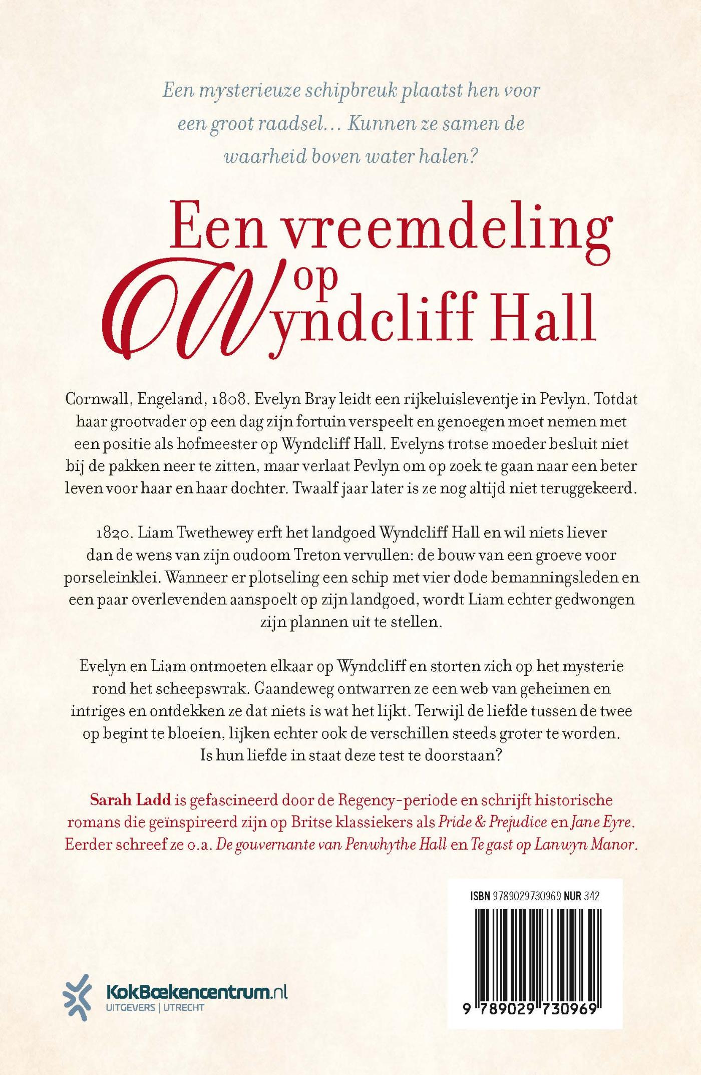 Achterkant van Een vreemdeling op Wyndcliff Hall