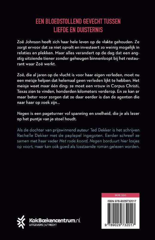 Achterkant van Negen
