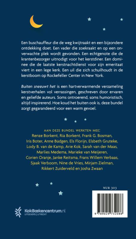 Achterkant van Buiten sneeuwt het