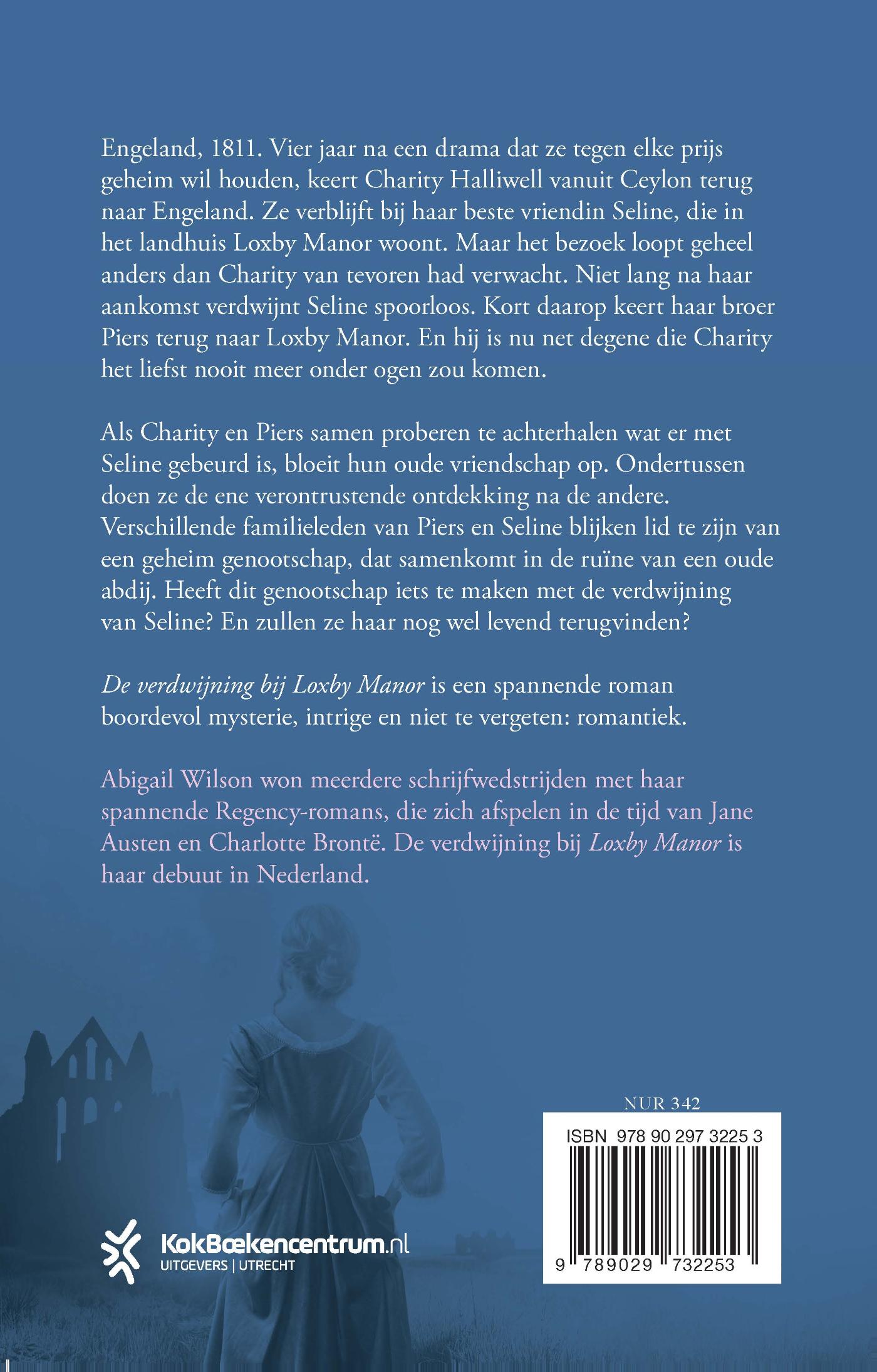 Achterkant van De verdwijning bij Loxby Manor