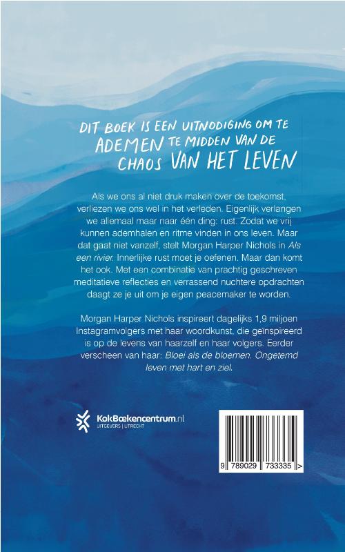 Achterkant van Als een rivier