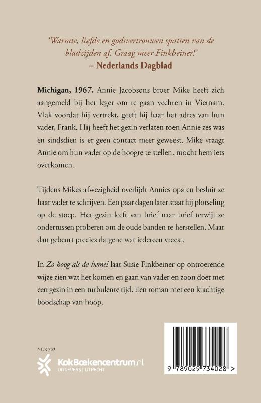 Achterkant van Zo hoog als de hemel