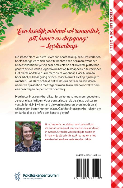 Achterkant van Ik red me wel