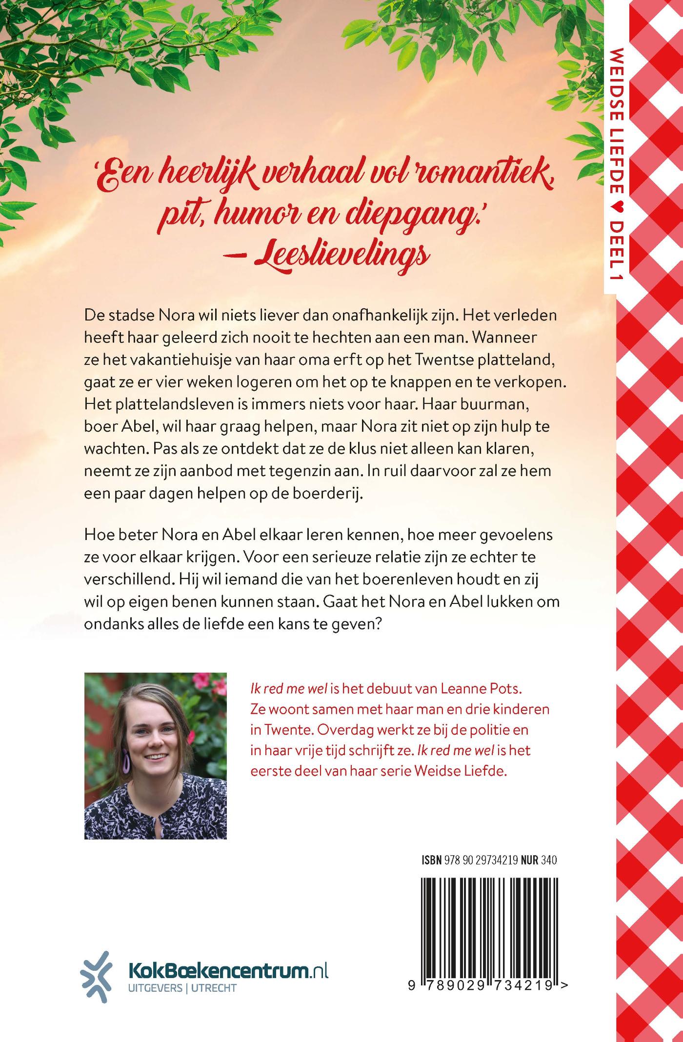 Achterkant van Ik red me wel