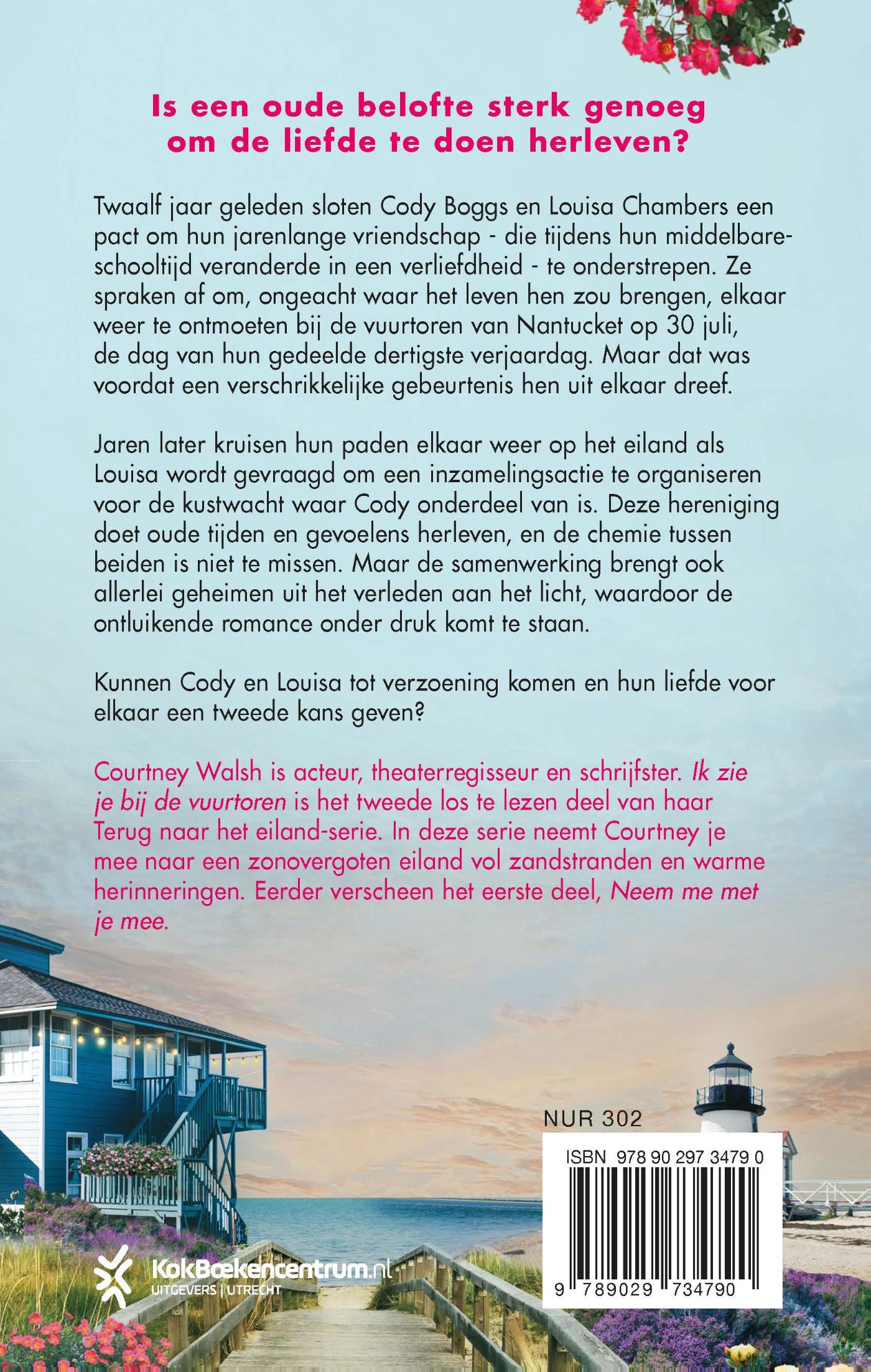 Achterkant van Ik zie je bij de vuurtoren