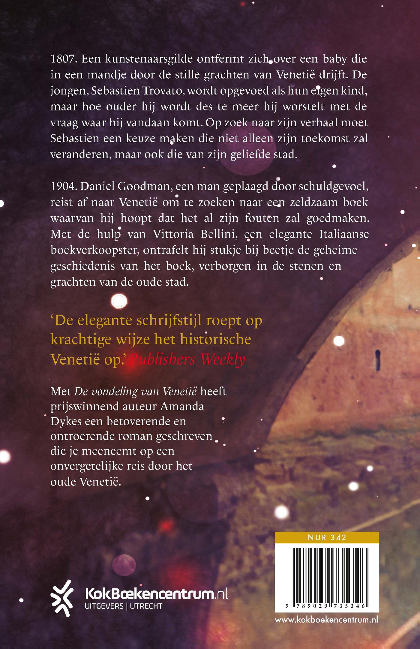 Achterkant van De vondeling van Venetië