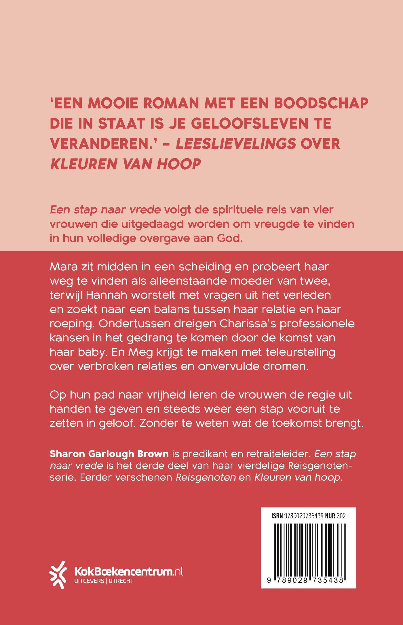 Achterkant van Een stap naar vrede
