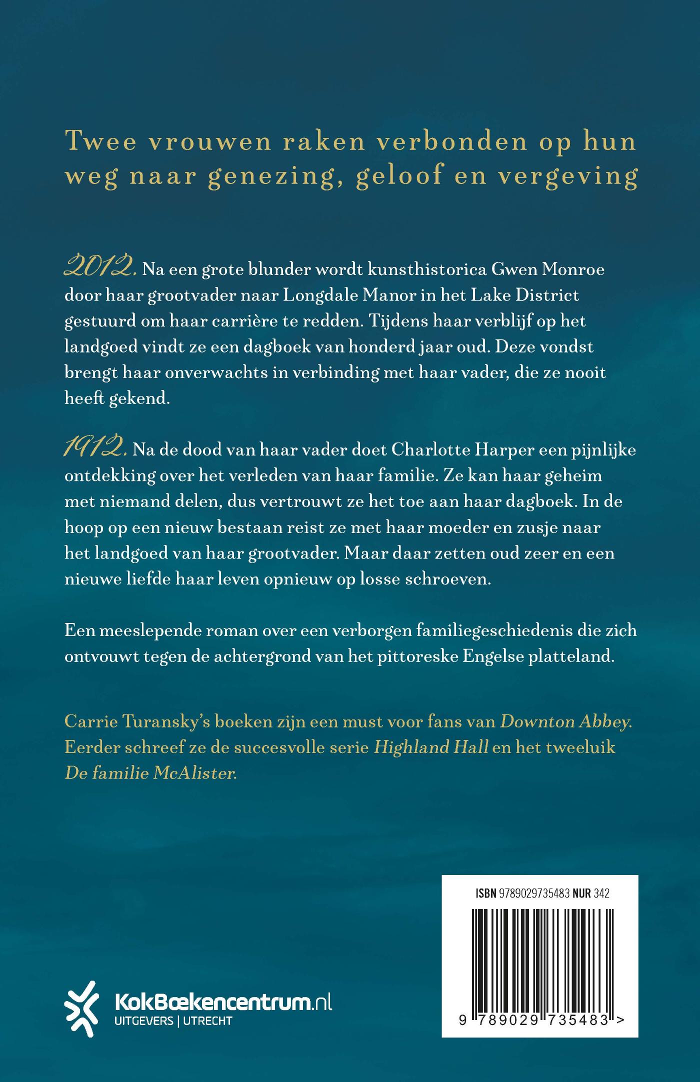 Achterkant van Het dagboek van Longdale Manor