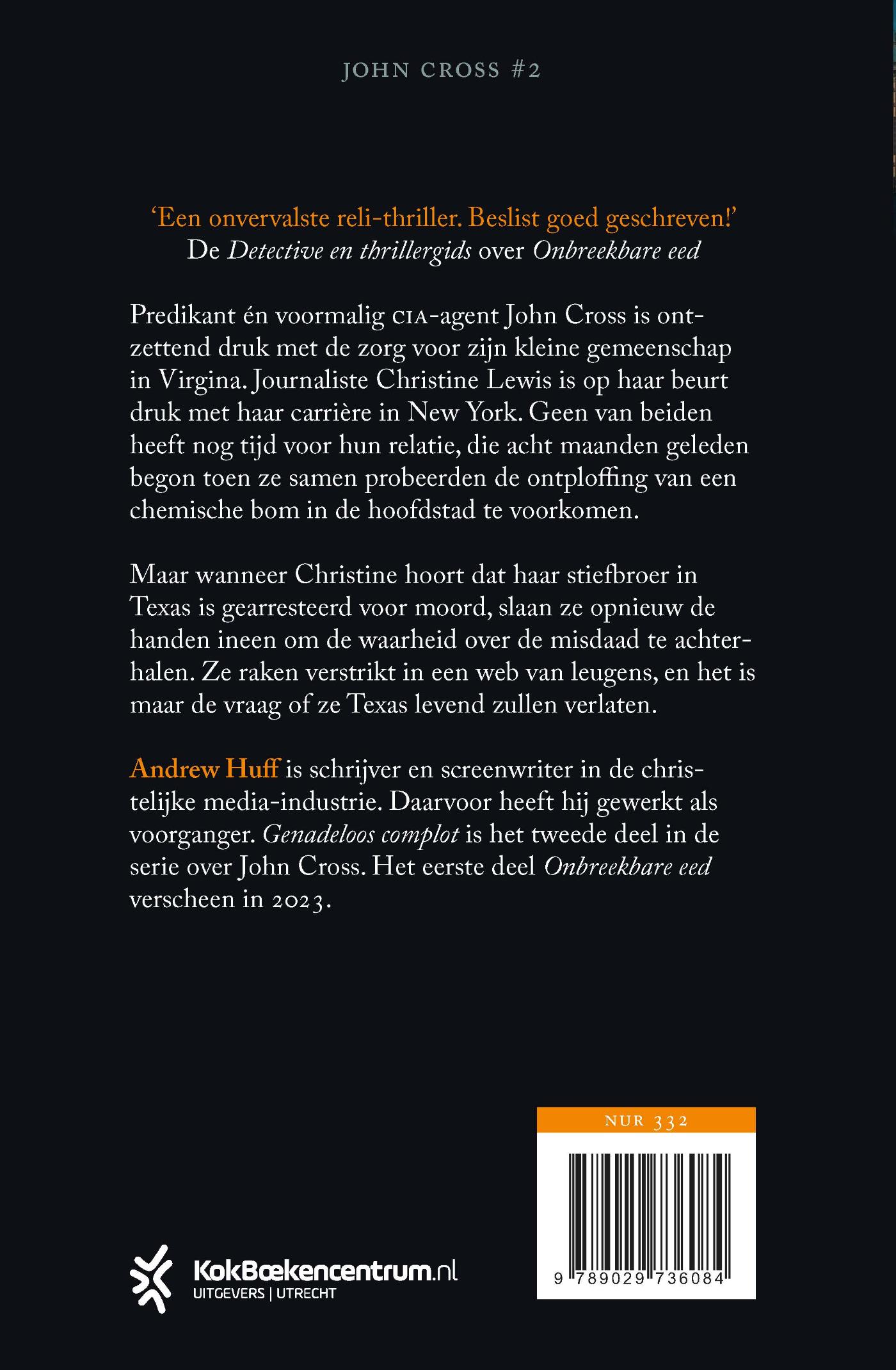 Achterkant van Genadeloos complot