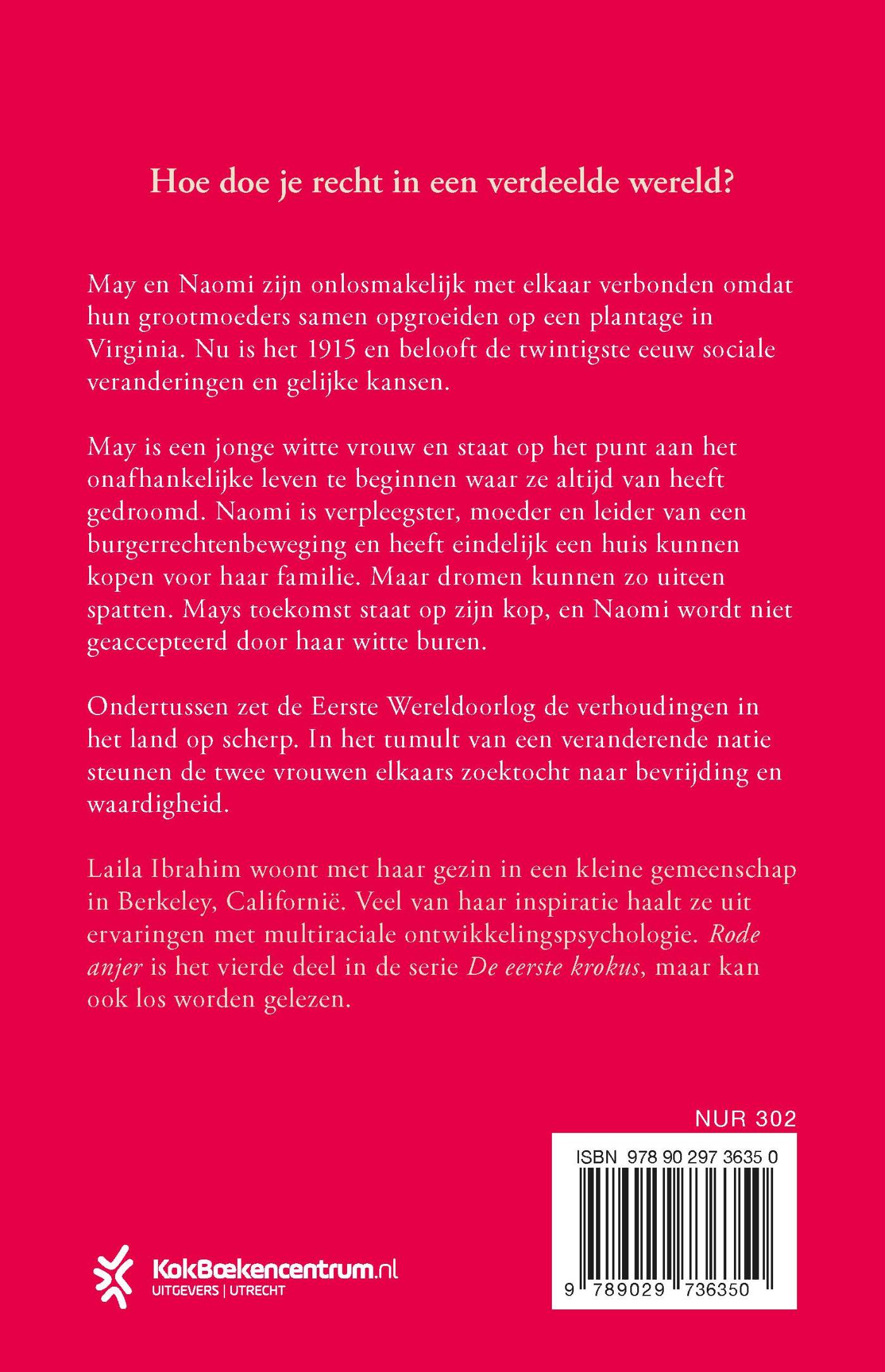 Achterkant van Rode anjer