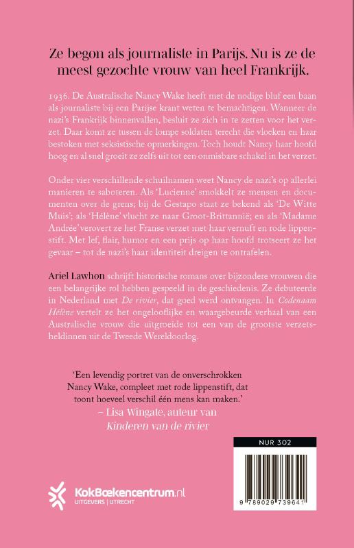 Achterkant van Codenaam Hélène