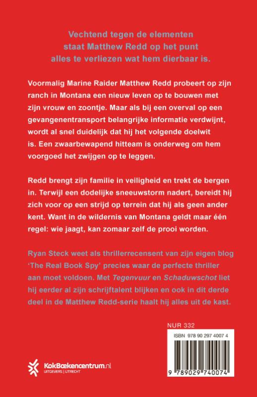 Achterkant van Bloedjacht