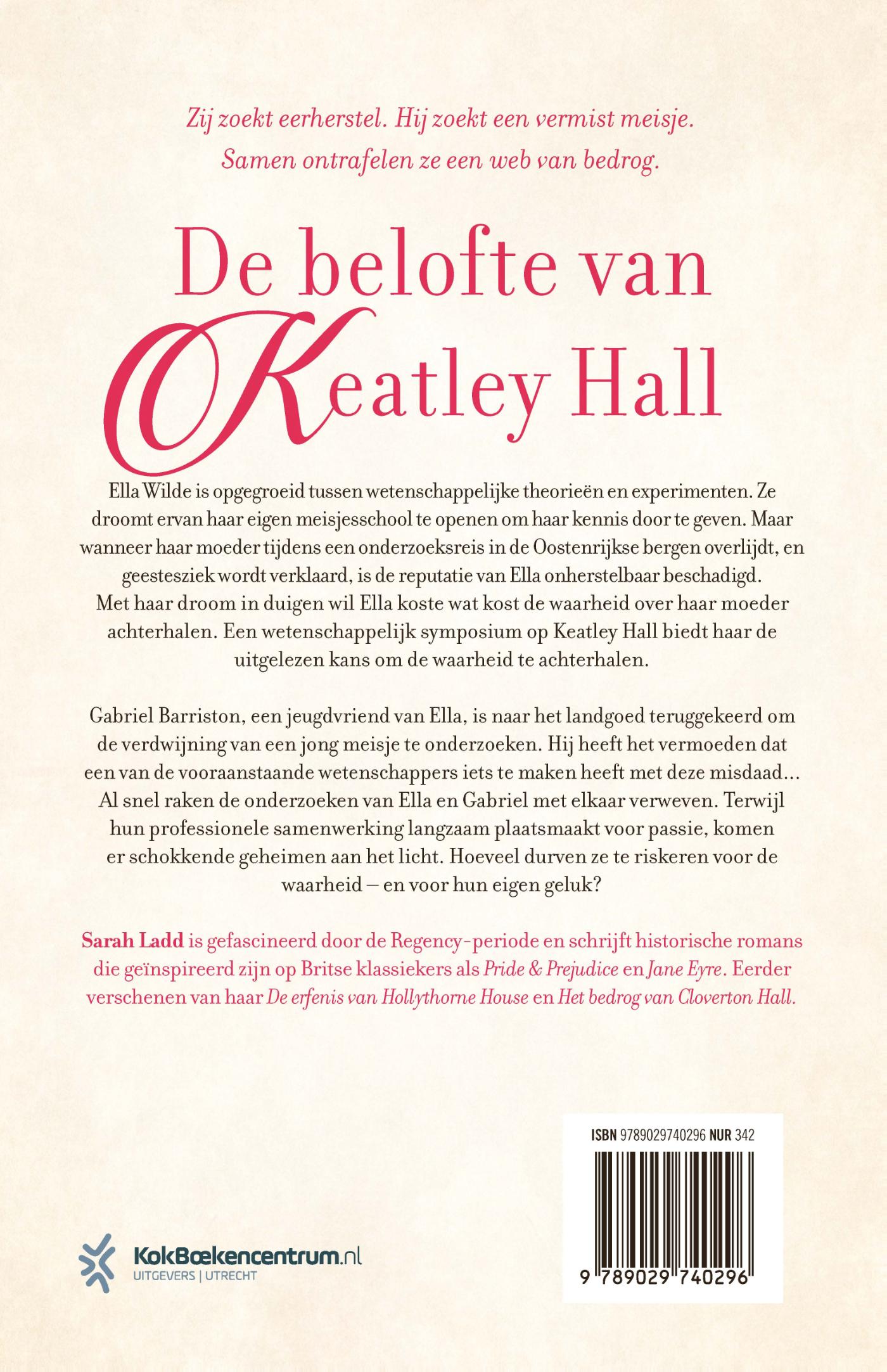 Achterkant van De belofte van Keatley Hall