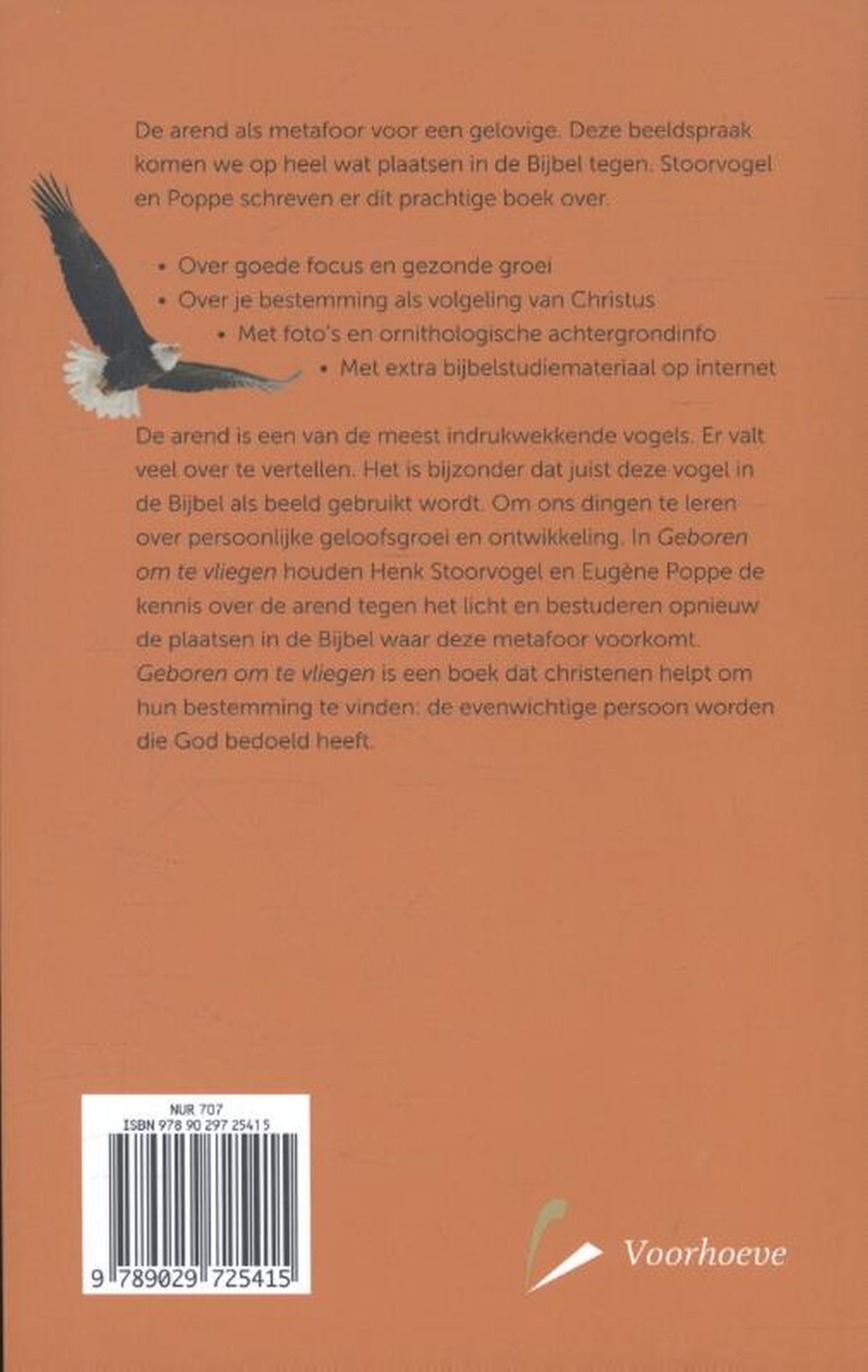 Achterkant van Geboren om te vliegen