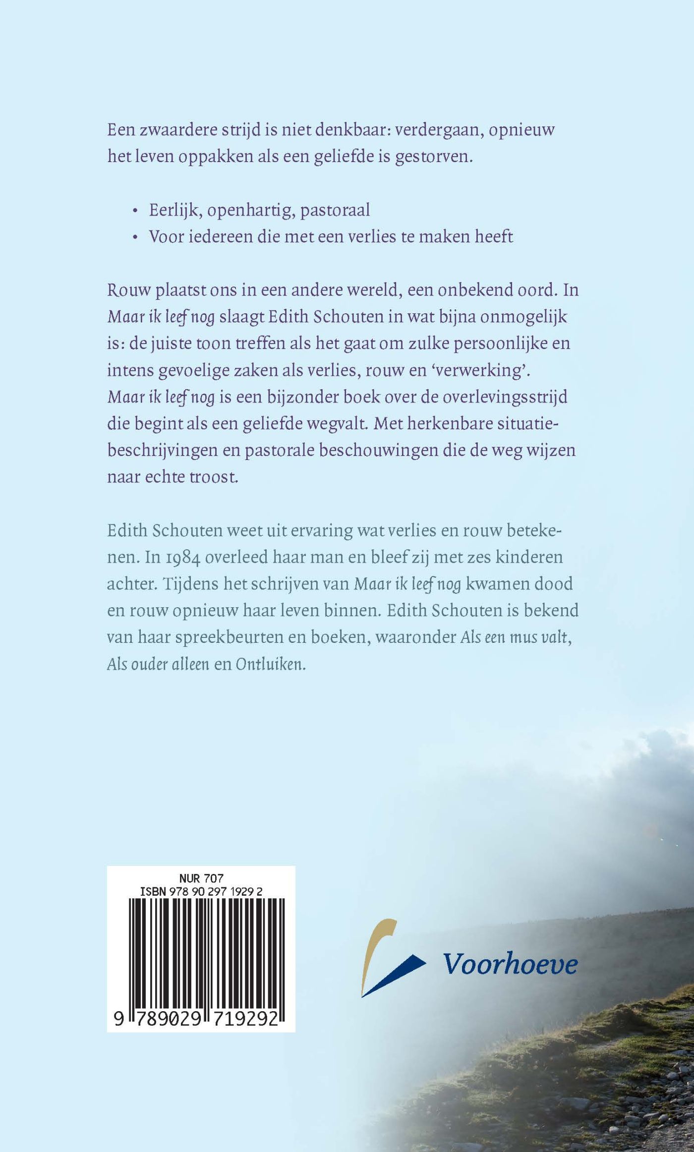 Achterkant van Maar ik leef nog