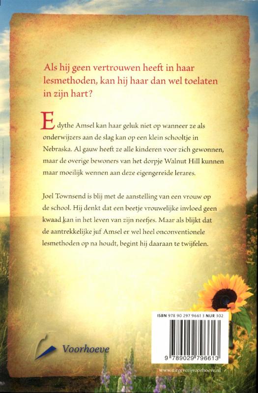 Achterkant van De dromen van juf Amsel