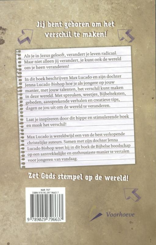 Achterkant van Maak het verschil