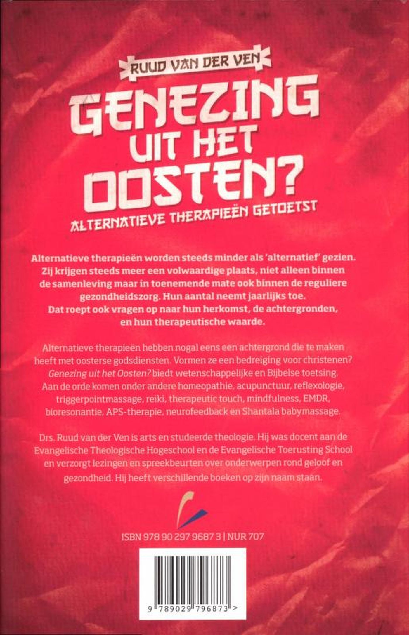 Achterkant van Genezing uit het Oosten