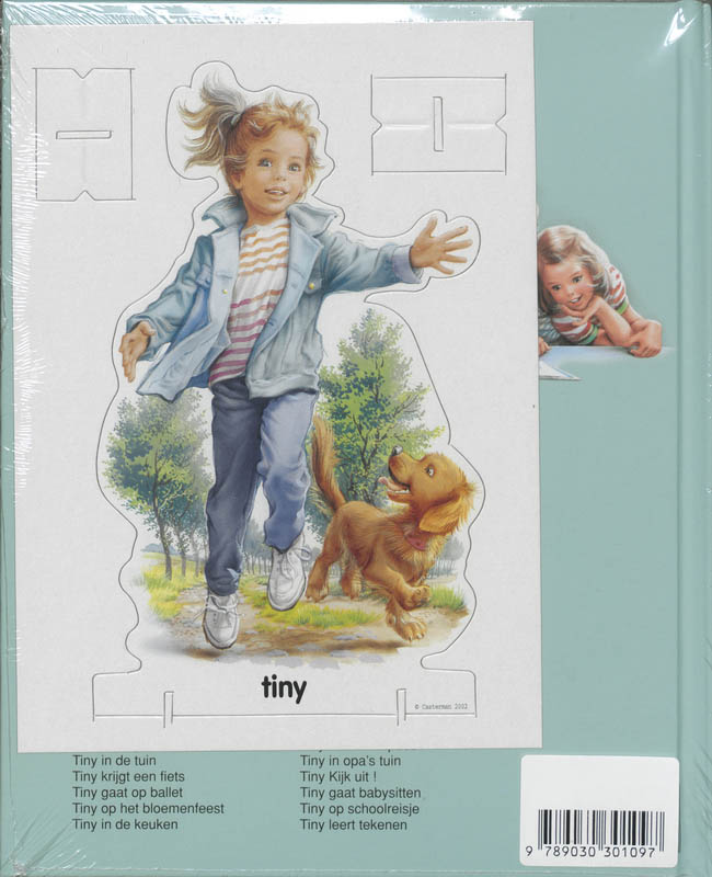 Achterkant van Tiny kiest een cadeau