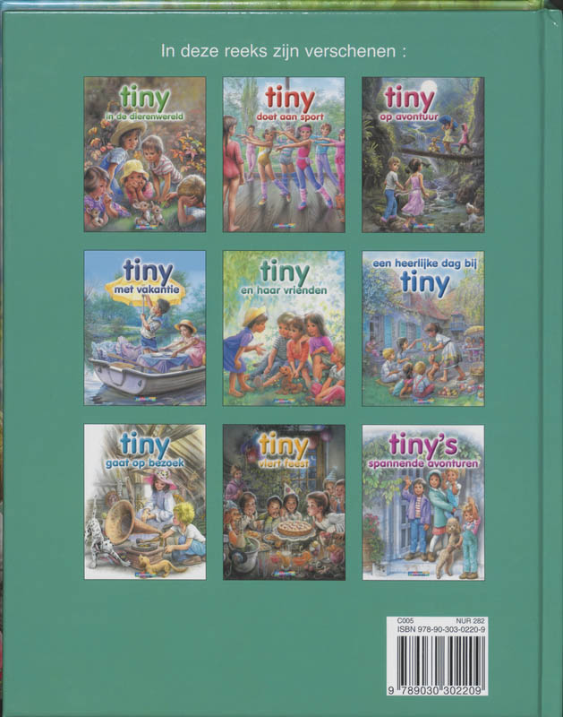 Achterkant van Tiny en haar vrienden