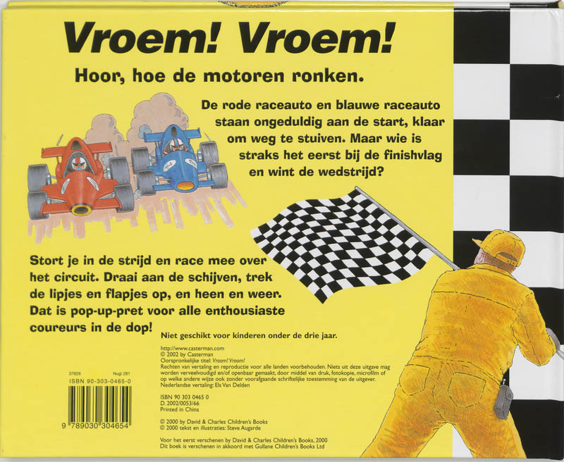 Achterkant van Vroem! Vroem!