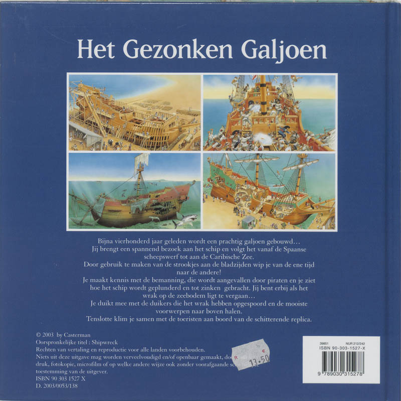 Achterkant van Het gezonken galjoen