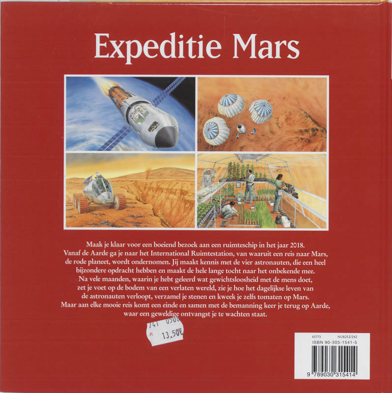Achterkant van Expeditie Mars
