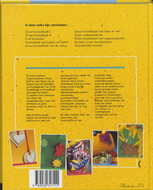 Achterkant van Nieuw groot knutselboek