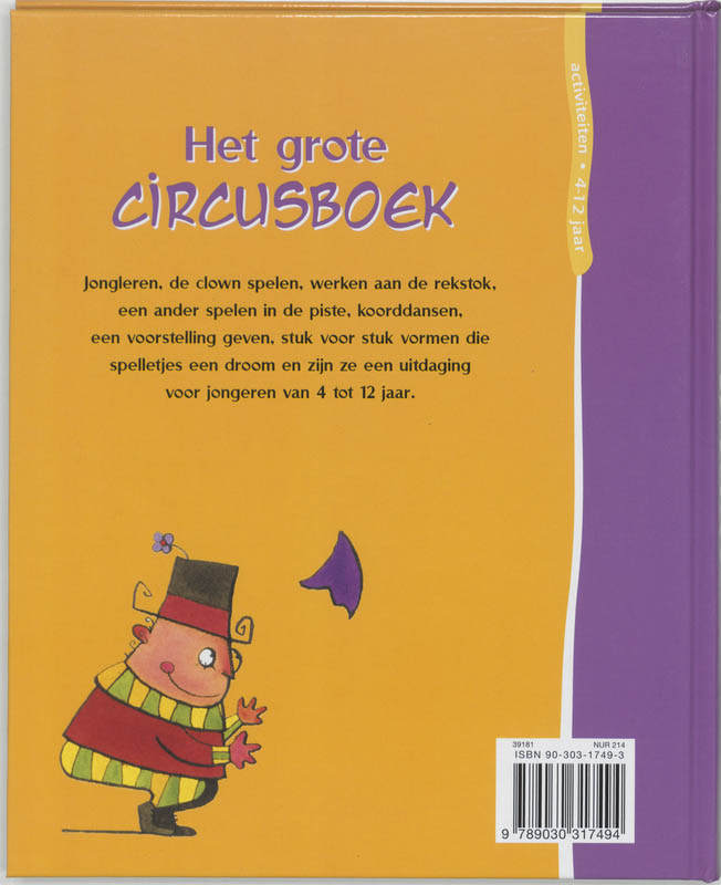 Achterkant van Het grote circusboek