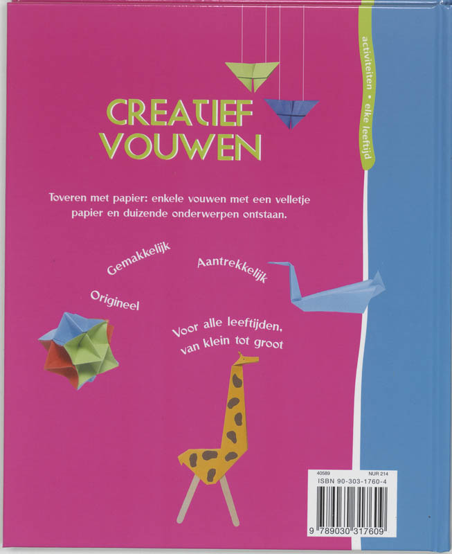 Achterkant van Creatief vouwen
