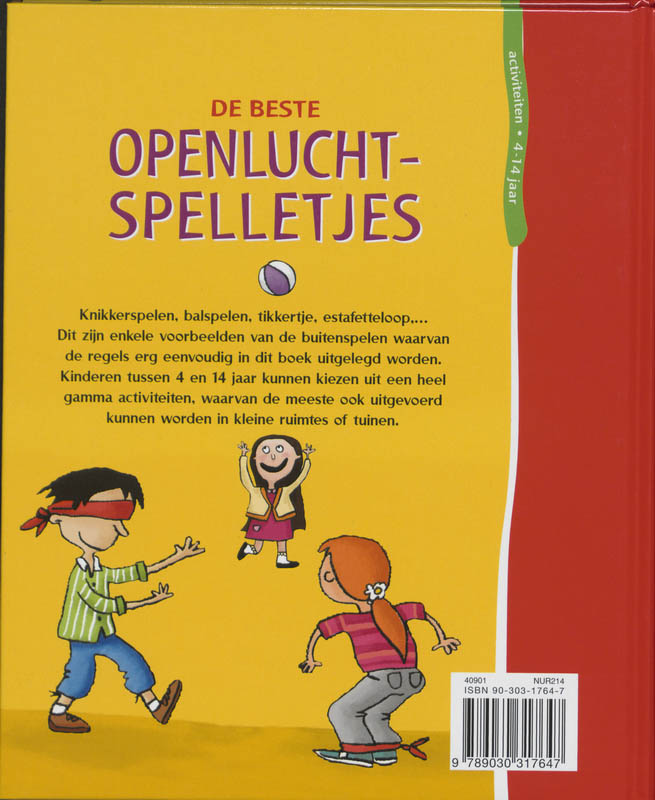 Achterkant van De beste openluchtspelletjes