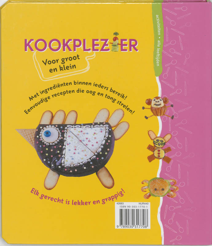 Achterkant van Kookplezier voor groot en klein