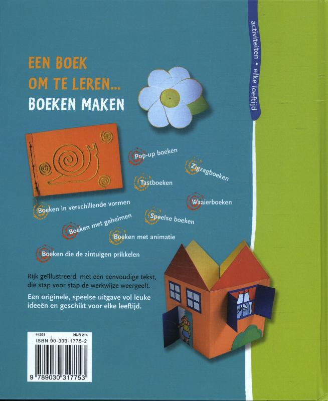 Achterkant van Ik maak boeken