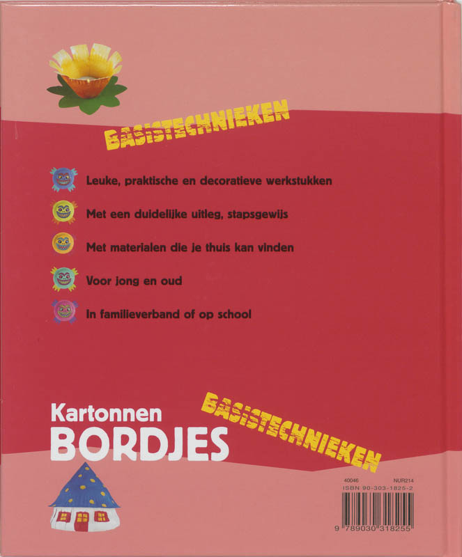 Achterkant van Kartonnen bordjes