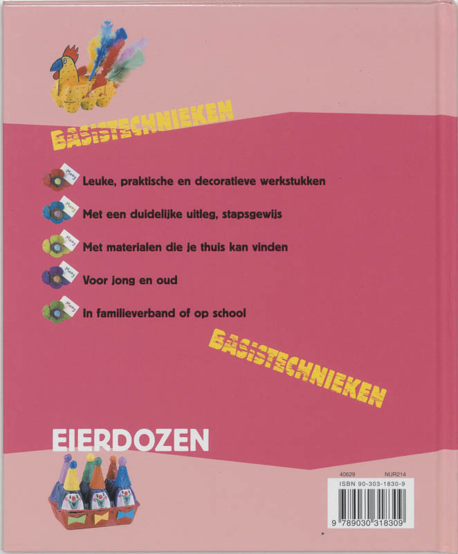 Achterkant van Eierdozen
