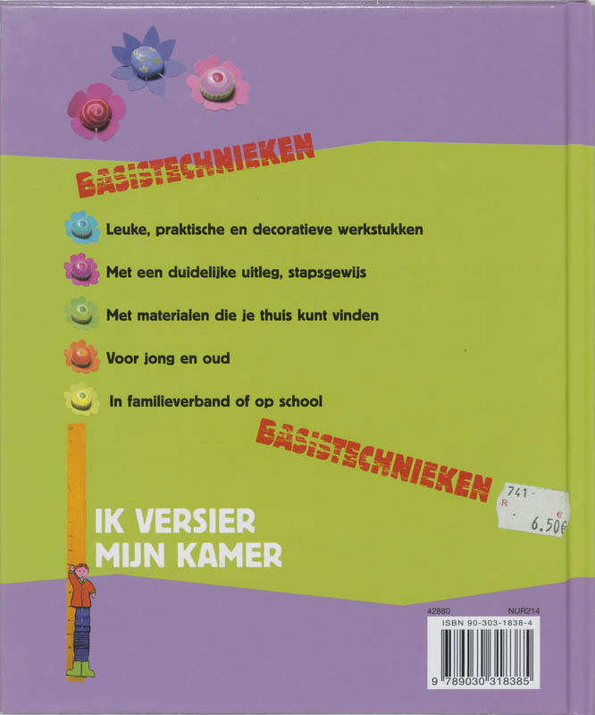 Achterkant van Basistechnieken ik versier mijn kamer