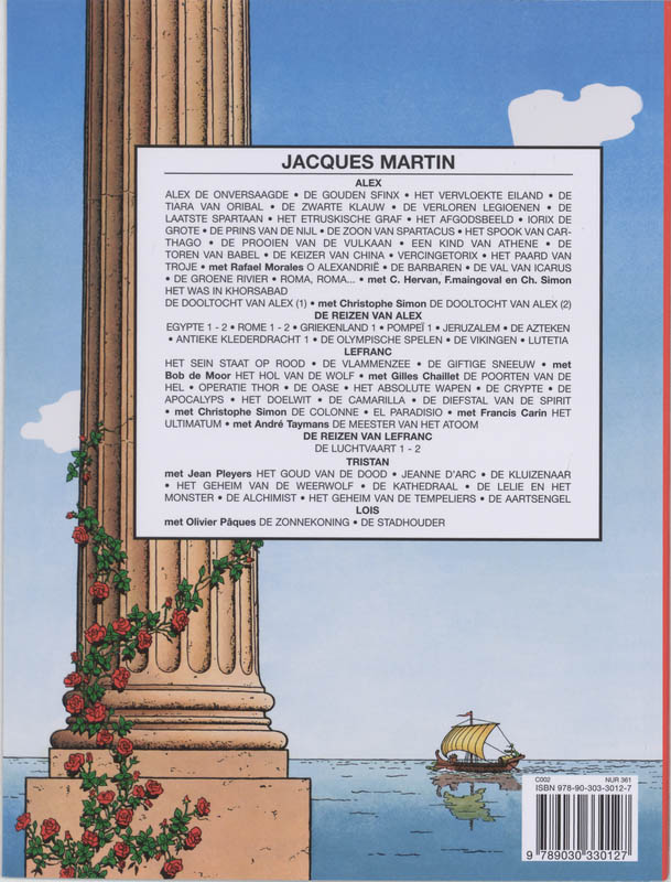 Achterkant van De zoon van Spartacus