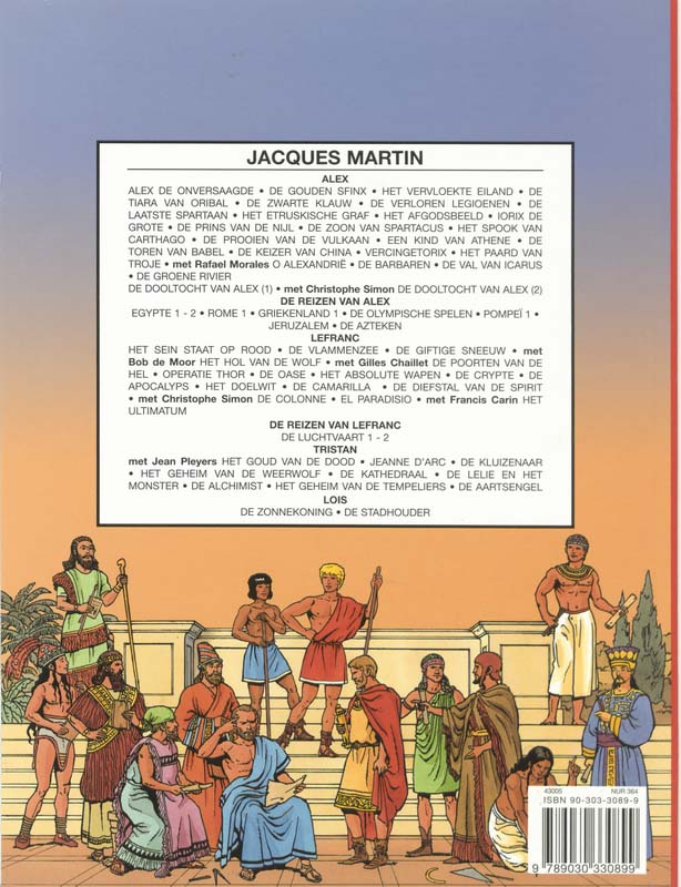 Achterkant van De Azteken