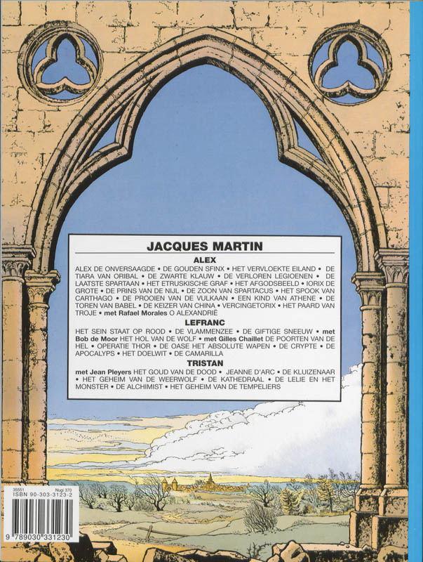 Achterkant van Tristan madoc de kathedraal