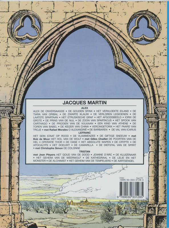 Achterkant van Jeanne d'Arc