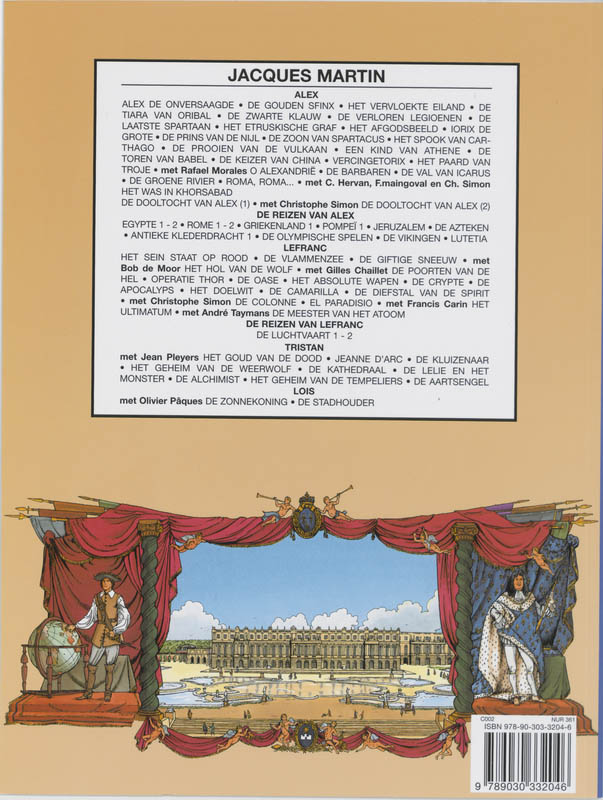Achterkant van 1 De zonnekoning