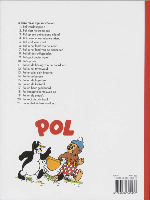 Achterkant van Pol gaat onder water