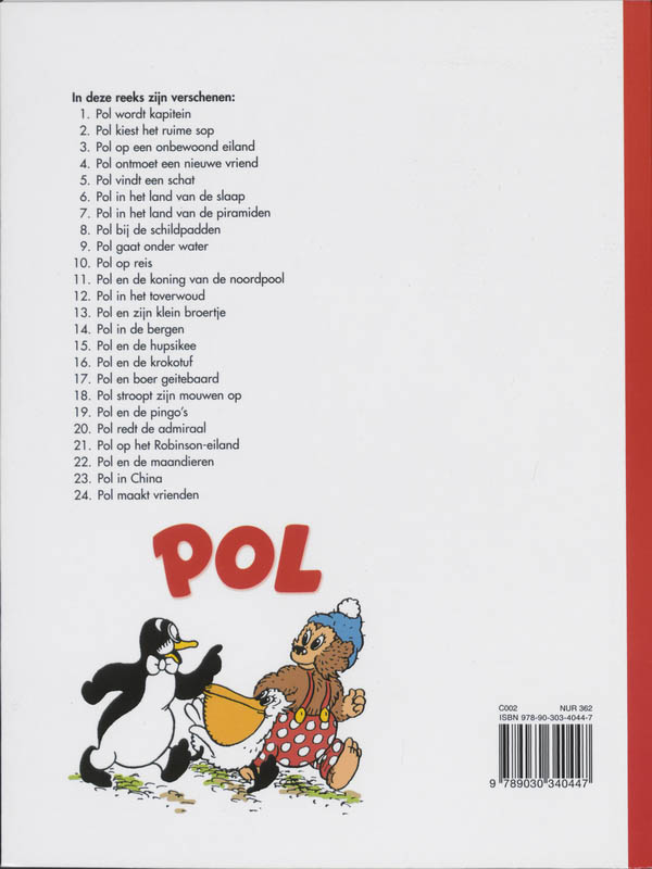 Achterkant van Pol op reis