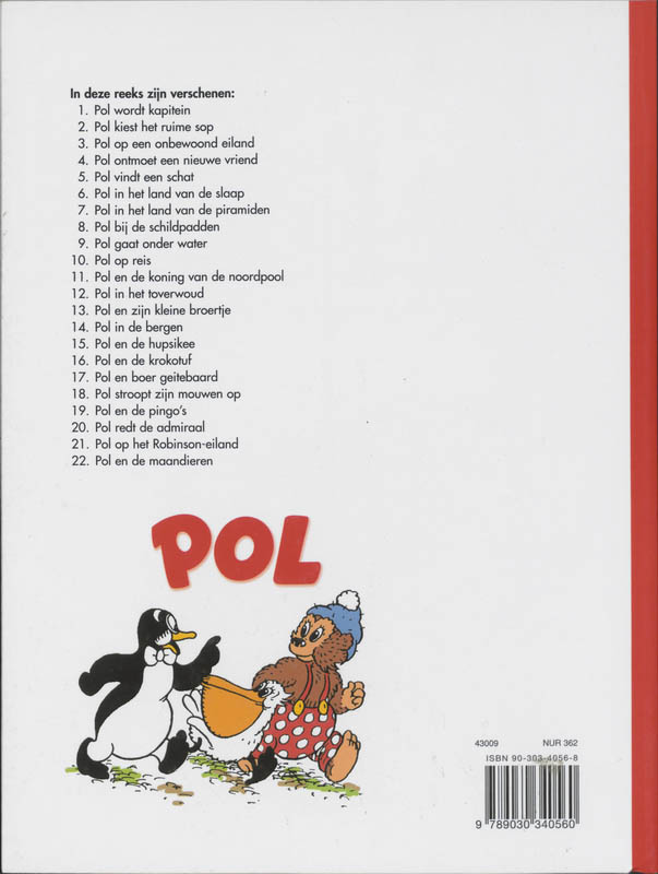 Achterkant van Pol en de maandieren