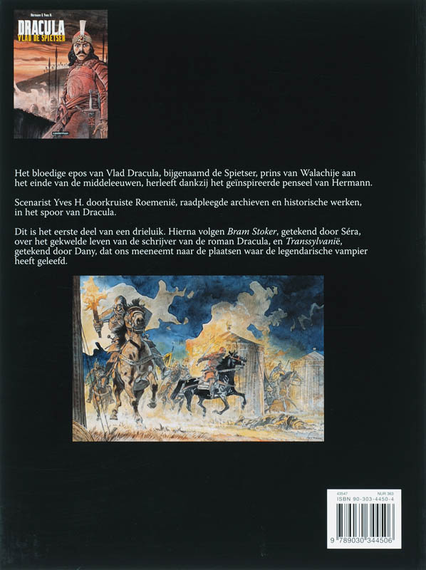 Achterkant van Vlad de spietser