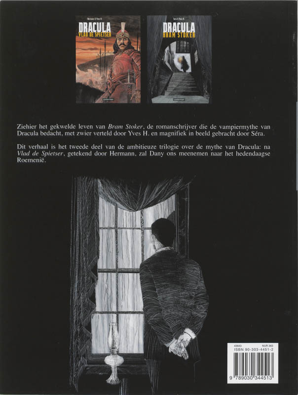 Achterkant van Bram Stoker
