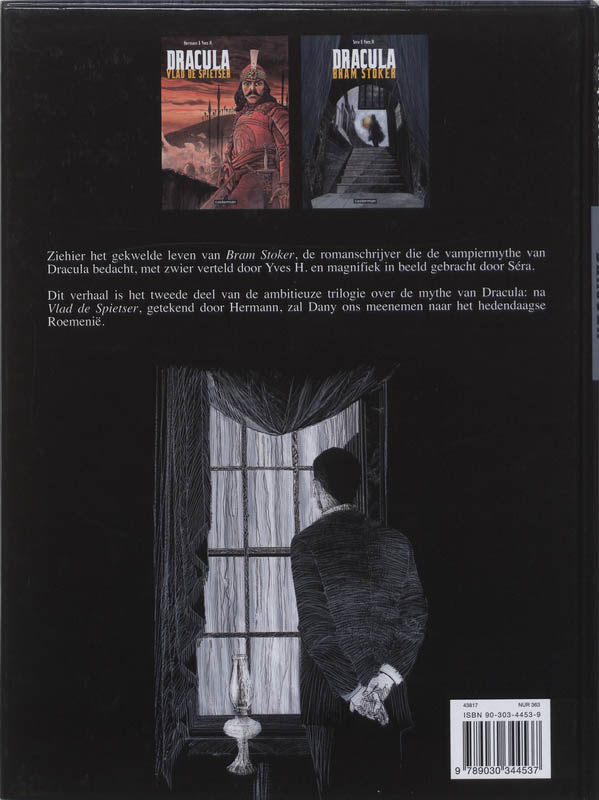 Achterkant van Bram Stoker